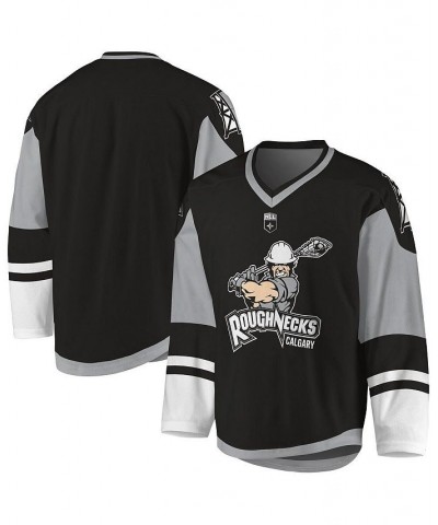 Men's Black, Gray Calgary Roughnecks Sublimated Replica Jersey $47.04 Jersey