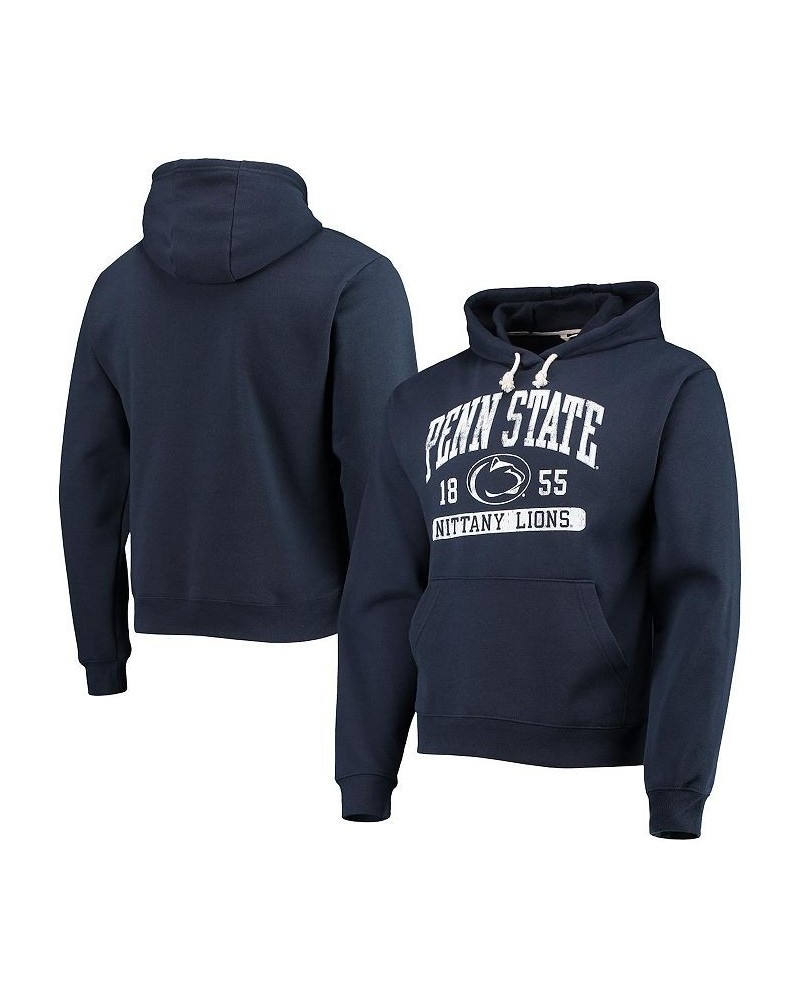 Men's Navy Penn State Nittany Lions Volume Up Essential Fleece Pullover Hoodie $33.63 Sweatshirt