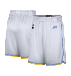 Men's White Los Angeles Lakers 2022/23 Classic Edition Swingman Performance Shorts $38.50 Shorts