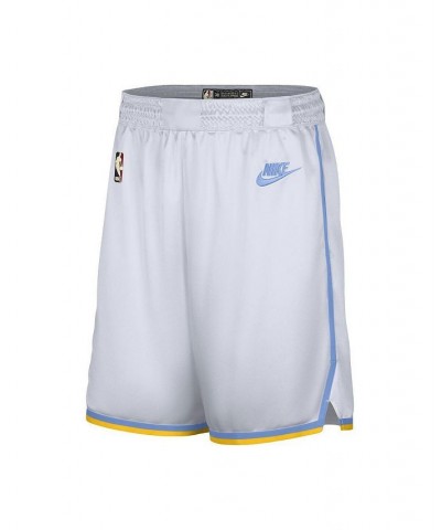 Men's White Los Angeles Lakers 2022/23 Classic Edition Swingman Performance Shorts $38.50 Shorts