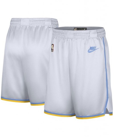 Men's White Los Angeles Lakers 2022/23 Classic Edition Swingman Performance Shorts $38.50 Shorts