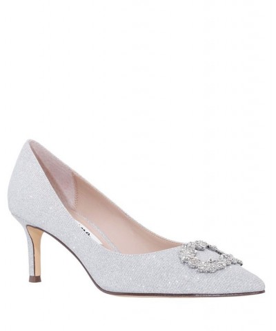 Women's Neya Evening Pump Silver $51.17 Shoes