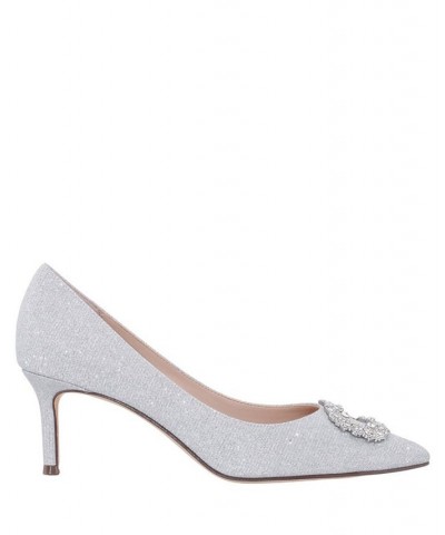 Women's Neya Evening Pump Silver $51.17 Shoes