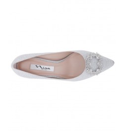 Women's Neya Evening Pump Silver $51.17 Shoes