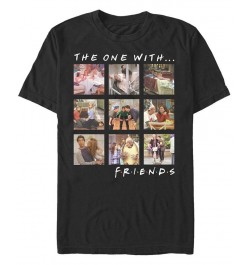 Men's Friends Episode Box Up Short Sleeve T-shirt Black $15.05 T-Shirts