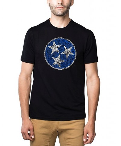 Men's Premium Word Art T-shirt - Tennessee Tristar Black $19.35 T-Shirts