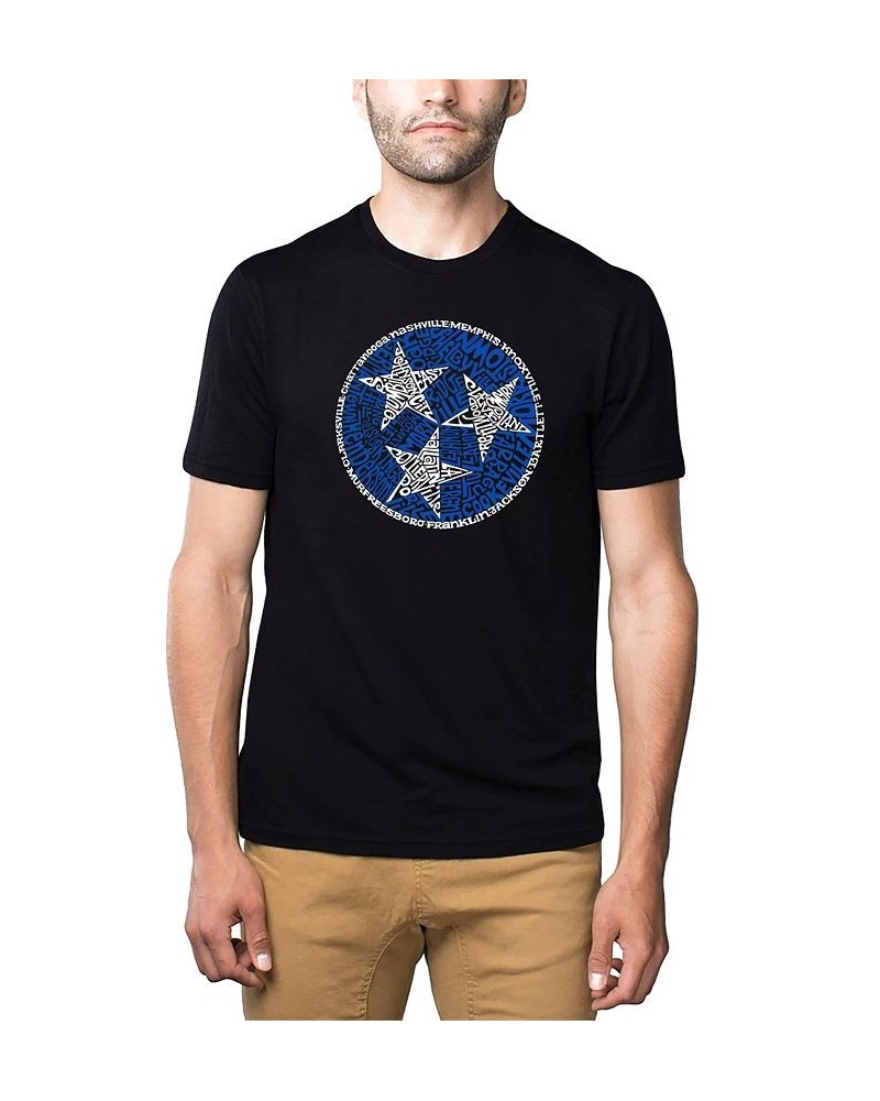 Men's Premium Word Art T-shirt - Tennessee Tristar Black $19.35 T-Shirts