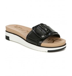 Women's Ariane Platform Buckle Slide Sandals PD01 $57.20 Shoes