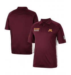 Men's Maroon Minnesota Golden Gophers OHT Military-Inspired Appreciation Snow Camo Polo Shirt $32.39 Polo Shirts