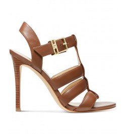 Women's Jagger Woven Strappy Dress Sandals Brown $59.40 Shoes