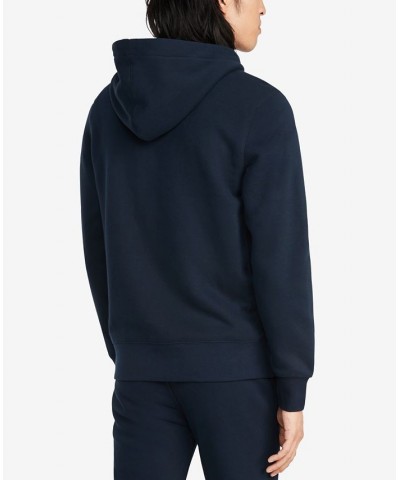 Men's Plains Drawstring Zip-Up Hoodie Blue $44.54 Sweatshirt