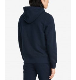 Men's Plains Drawstring Zip-Up Hoodie Blue $44.54 Sweatshirt