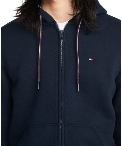 Men's Plains Drawstring Zip-Up Hoodie Blue $44.54 Sweatshirt