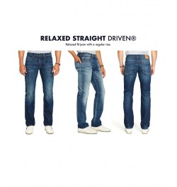 Men's Driven Relaxed Stretch Jeans Medium Indigo $25.59 Jeans