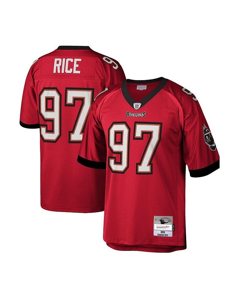 Men's Simeon Rice Red Tampa Bay Buccaneers Legacy Replica Jersey $68.00 Jersey