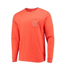 Men's Orange Miami Hurricanes Catch and Release Long Sleeve T-shirt $31.50 T-Shirts