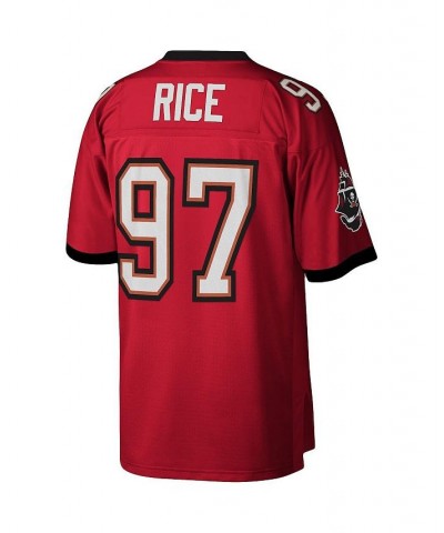 Men's Simeon Rice Red Tampa Bay Buccaneers Legacy Replica Jersey $68.00 Jersey