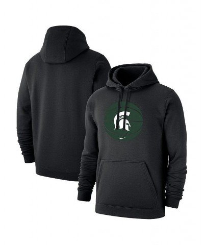 Men's Black Michigan State Spartans Basketball Pullover Hoodie $39.10 Sweatshirt