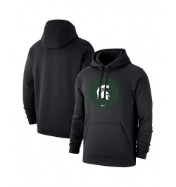 Men's Black Michigan State Spartans Basketball Pullover Hoodie $39.10 Sweatshirt