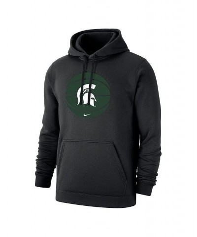 Men's Black Michigan State Spartans Basketball Pullover Hoodie $39.10 Sweatshirt