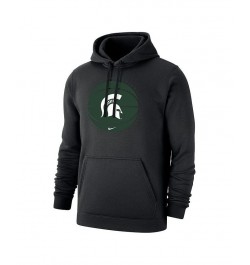 Men's Black Michigan State Spartans Basketball Pullover Hoodie $39.10 Sweatshirt