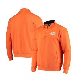 Men's Orange Oklahoma State Cowboys Tortugas Logo Quarter-Zip Jacket $31.19 Sweatshirt