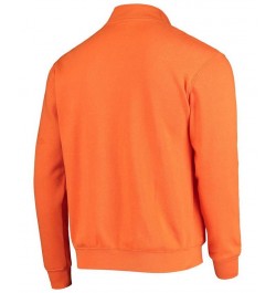 Men's Orange Oklahoma State Cowboys Tortugas Logo Quarter-Zip Jacket $31.19 Sweatshirt