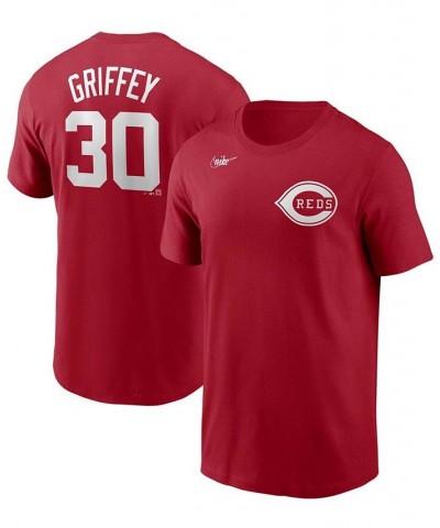 Men's Ken Griffey Jr. Red Cincinnati Reds Cooperstown Collection Name Number T-shirt $25.00 T-Shirts