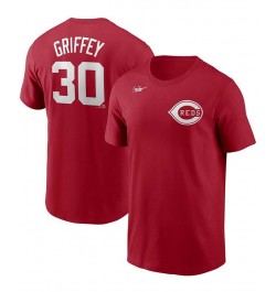 Men's Ken Griffey Jr. Red Cincinnati Reds Cooperstown Collection Name Number T-shirt $25.00 T-Shirts