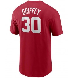 Men's Ken Griffey Jr. Red Cincinnati Reds Cooperstown Collection Name Number T-shirt $25.00 T-Shirts