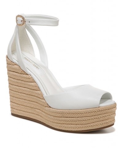 Paige Espadrille Wedge Sandals White $67.50 Shoes