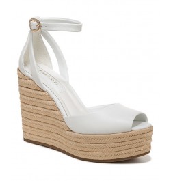 Paige Espadrille Wedge Sandals White $67.50 Shoes