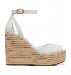 Paige Espadrille Wedge Sandals White $67.50 Shoes