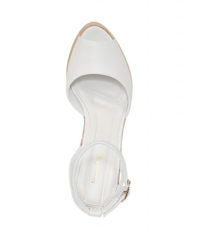 Paige Espadrille Wedge Sandals White $67.50 Shoes