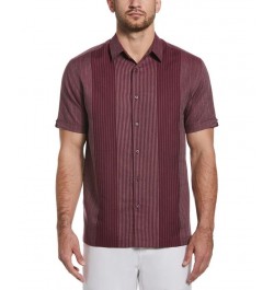 Men's Engineered Yarn-Dyed Short-Sleeve Shirt Purple $24.50 Shirts