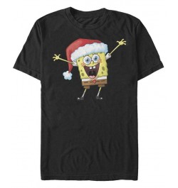 Men's SpongeBob SquarePants Happy Songe Short Sleeve T-shirt Black $18.19 T-Shirts