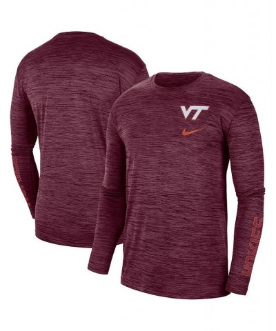 Men's Maroon Virginia Tech Hokies Velocity Legend Team Performance Long Sleeve T-shirt $20.00 T-Shirts