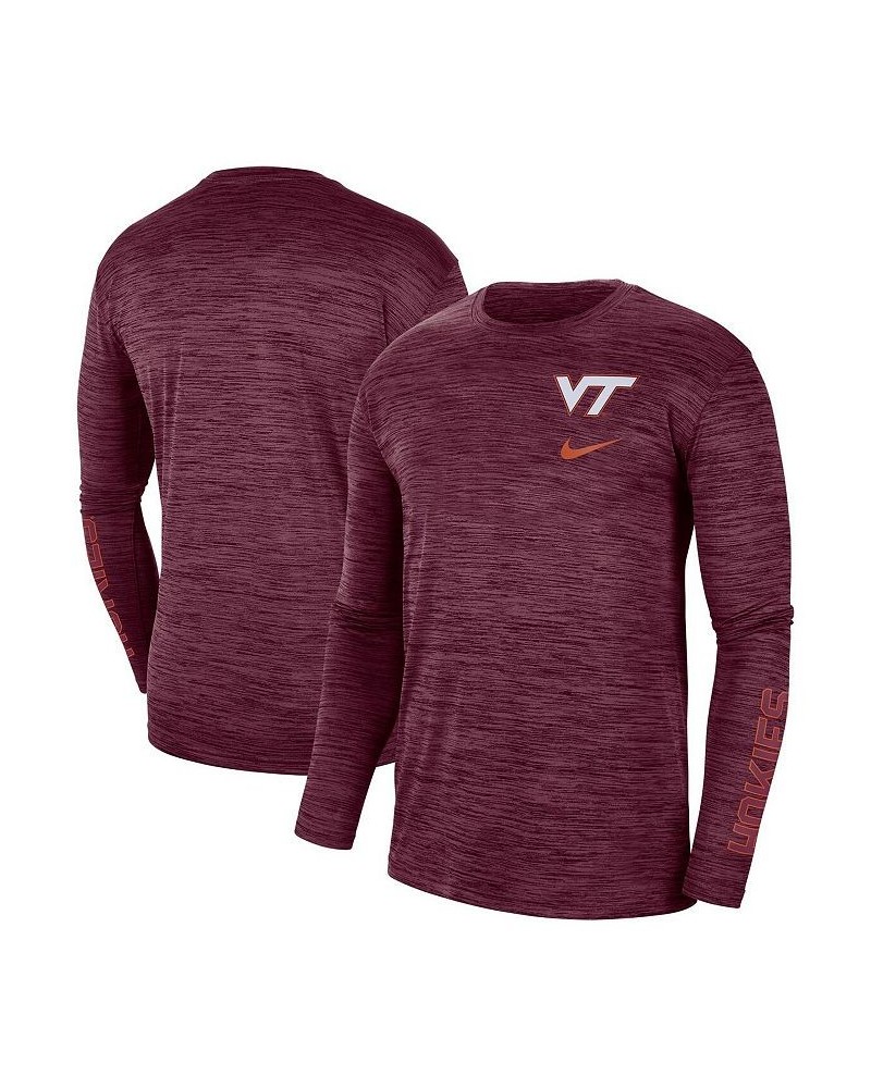 Men's Maroon Virginia Tech Hokies Velocity Legend Team Performance Long Sleeve T-shirt $20.00 T-Shirts