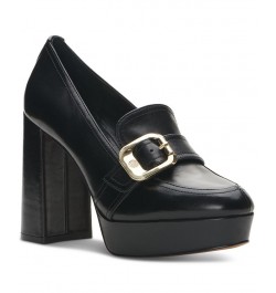 Grinilia Platform Loafers Black $44.70 Shoes