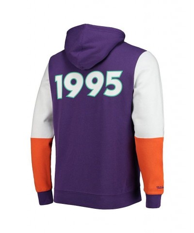 Men's Purple NBA Hardwood Classics 1995 All-Star Game Colorblock Fusion Pullover Hoodie $41.65 Sweatshirt