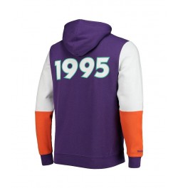 Men's Purple NBA Hardwood Classics 1995 All-Star Game Colorblock Fusion Pullover Hoodie $41.65 Sweatshirt