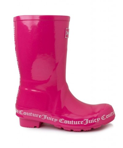 Women's Totally Logo Rainboots Pink $37.40 Shoes