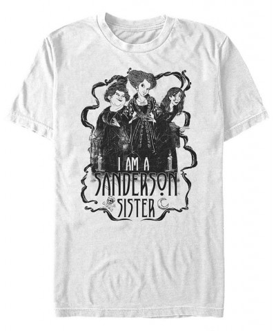 Men's Hocus Pocus Sanderson Sister Short Sleeve T-shirt White $16.45 T-Shirts