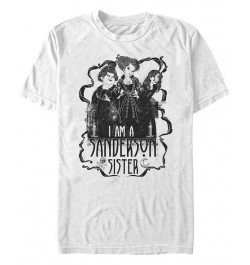 Men's Hocus Pocus Sanderson Sister Short Sleeve T-shirt White $16.45 T-Shirts