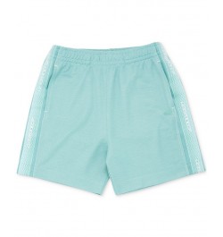 Men's Relaxed Fit PiquÉ Logo Tape Shorts Green $57.60 Shorts