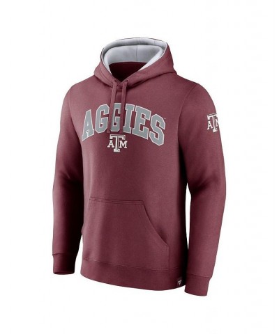 Men's Branded Maroon Texas A&M Aggies Arch and Logo Tackle Twill Pullover Hoodie $32.39 Sweatshirt