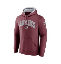 Men's Branded Maroon Texas A&M Aggies Arch and Logo Tackle Twill Pullover Hoodie $32.39 Sweatshirt