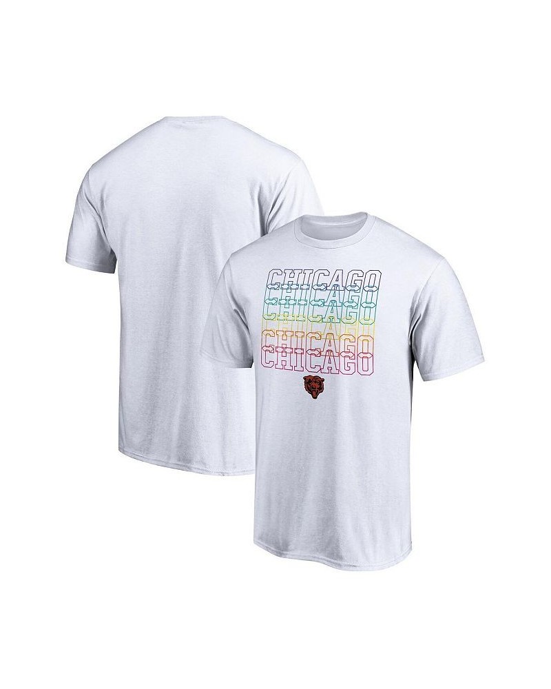 Men's Branded White Chicago Bears City Pride T-shirt $15.20 T-Shirts