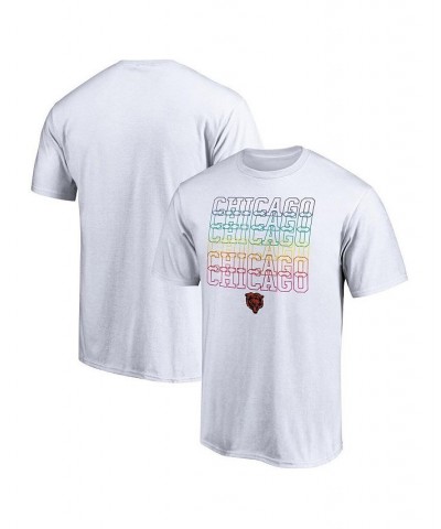 Men's Branded White Chicago Bears City Pride T-shirt $15.20 T-Shirts