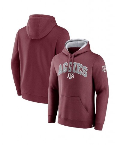 Men's Branded Maroon Texas A&M Aggies Arch and Logo Tackle Twill Pullover Hoodie $32.39 Sweatshirt